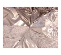 Springboard 10574 Metallic Silver Fabric Pack for Craft and Collage, 5 pc