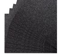 Springboard A4 Glitter Card Sheets - 230gsm Non Shed Glitter Cardstock for Card Making - Glitter Card Compatible w/Die-Cutting Machines - Sparkly Craft Supplies - Assorted Colours - 10-Pack - Black