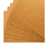 Springboard A4 Glitter Card Sheets - 230gsm Non-Shed Glitter Cardstock - Die-Cutting Compatible - Sparkly Craft Supplies - 10-Pack - Copper