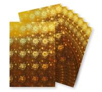 Springboard A4 Holographic Card Sheets - 230gsm Cardstock for Card Making - Holographic Card Compatible w/Die-Cutting Machines - Sparkly Craft Supplies - Gold (Fireworks) - 10-Pack
