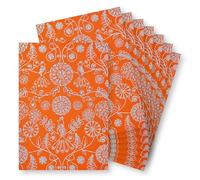 Springboard A4 Metallic Holographic Foil Design Card - 10-Pack of 230gsm Cardstock for Card Making - Compatible with Die-Cutting Machines - Silver Peacock (Orange)