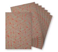 Springboard A4 Metallic Holographic Foil Design Card - 230gsm Cardstock for Card Making - Compatible w/Die-Cutting Machines - Vibrant & Interesting Crafting Card - Prism Red (Grey Card) - 10-Pack