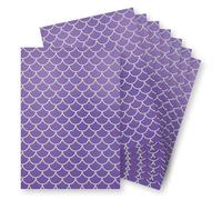 Springboard A4 Metallic Holographic Foil Design Card - 230gsm Cardstock for Card Making - Compatible w/Die-Cutting Machines - Vibrant & Interesting Crafting Card - Mint Mermaid (Purple Card) - 10-Pack