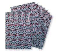 Springboard A4 Metallic Holographic Foil Design Card - 230gsm Cardstock for Card Making - Crafting Card Compatible w/Die-Cutting Machines - Bohemian Turquoise (Dark Red Card) - 10-Pack