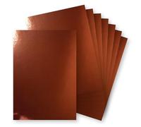 Springboard A4 Mirror Foil Gloss Card Sheets - 230gsm Cardstock for Card Making - Mirror Foil Card Compatible w/Die-Cutting Machines - Sparkly Craft Supplies - Bronze - 10-Pack