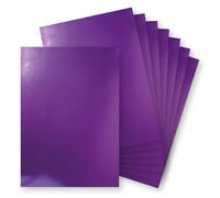 Springboard A4 Mirror Foil Gloss Card Sheets - 230gsm Cardstock for Card Making - Mirror Foil Card Compatible w/Die-Cutting Machines - Sparkly Craft Supplies - Purple - 10-Pack