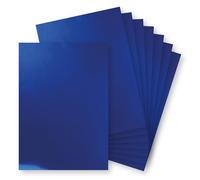 Springboard A4 Mirror Foil Gloss Card Sheets - 230gsm Cardstock for Card Making - Mirror Foil Card Compatible w/Die-Cutting Machines - Sparkly Craft Supplies - Royal - 10-Pack