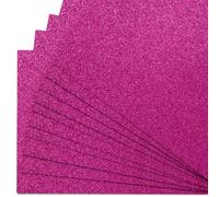 Springboard A4 Pink Glitter Card Sheets - 10-Pack 290gsm Non Shed Glitter Cardstock for Card Making - Compatible w/Die-Cutting Machines - Sparkly Craft Supplies