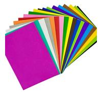 Springboard A5 Craft Foam Sheets (40 Pack), Assorted Bright Coloured EVA Foam Paper for Kids Scissors Skills, EYFS Art & DIY Collage