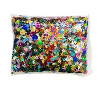 Springboard Assorted Craft Sequins (500g Bumper Pack), Mixed Colours & Shapes Large Sequins for Kids EYFS Art & Card Making