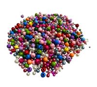Springboard Assorted Jewellery Beads (166g), Mixed Plastic Crafting Beads for Kids Bracelet Making, EYFS Threading & Sensory Art