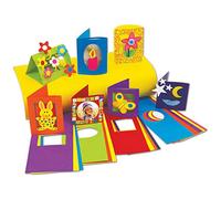 Springboard Coloured Aperture Card Making Kit - Blank Cards Multipack for All Occasions - Card Making Supplies for Children and Adults - Thank You Cards, Greetings, Birthday - 40-Pack - Assorted