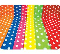 Springboard Colourful Spot Polycotton Assortment (Pack of 6)