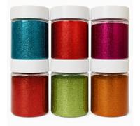 Springboard Craft Glitter Shakers 6-Pack (100g Each), Assorted Bright Colours for Kids Slime, Resin Art & EYFS Displays