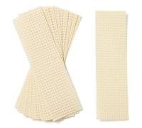 Springboard Cross Stitch Fabric Bookmarks - 10-Pack of Natural Binca Mesh for Sewing - 100% Cotton, 6-Count Embroidery Fabric for Kids - Cross Stitch Accessories - 20 x 6 cm Bookmarks - Cream