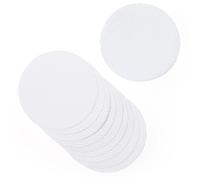 Springboard Cross Stitch Fabric Circles - 10-Pack of Binca Mesh for Sewing - 15 cm Diameter White Circles