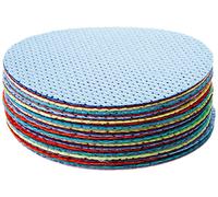Springboard Cross Stitch Fabric Circles - 50-Pack of Binca Mesh for Sewing - 100% Cotton Embroidery Fabric for Kids - Cross Stitch Accessories - 15 cm Diameter Circles - Assorted Colours