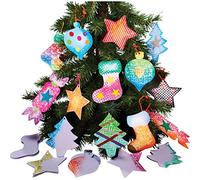 Springboard Embossed Christmas Tree Decorations Craft Activity (Pack of 30)