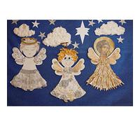 Springboard Giant Classroom Display Angel Shapes - Sturdy Greyboard Cutouts for 3D Display - Card Crafts for Kids - Arts and Crafts School Supplies for Teachers - 3-Pack - 65 x 44 cm