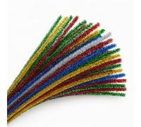 Springboard Glitter Pipe Cleaners 30cm (250 Pack), Sparkly Coloured Craft Stems for Kids DIY Decorations, EYFS Art & Seasonal Projects