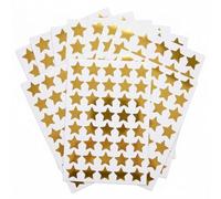 Springboard Gold Star Stickers for Children (700 Pack), Self-Adhesive Sticky Stars on 20 Sheets for EYFS Reward Charts & Crafts