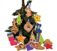 Springboard Hessian Festive Christmas Tree Decorations Craft Activity (Pack of 30)