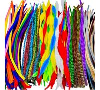 Springboard Jumbo Pipe Cleaners 30cm (250 Pack), Extra-Thick Coloured Craft Stems for EYFS Big Art Projects, Displays & Modelling