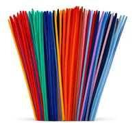 Springboard Luxury Cotton Pipe Cleaners 30cm (250 Pack), Soft Coloured Chenille Stems for Kids Art, EYFS Classroom Crafts & Modelling