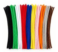 Springboard Luxury Fluffy Pipe Cleaners 30cm (100 Pack), Thick Soft Chenille Stems for Kids Crafting, EYFS Art & Model Making