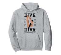 Springboard Platform Diver Gifts: Womens Diving Dive Diva Pullover Hoodie