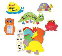 Springboard Pre-Cut Card Animal Classroom Display Boards (Pack of 10)