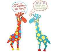 Springboard Pre-Cut Card Giraffe Classroom Display Boards (Pack of 10)