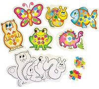 Springboard Primary Mosaic Shapes Colouring Craft Activity (Pack of 32)