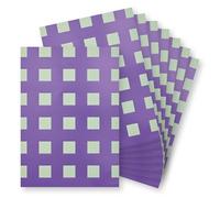 Springboard Purple Gingham A4 Metallic Holographic Foil Design Card - 230gsm Cardstock for Card Making - 10-Pack