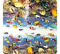 Springboard PVC Circular Tablecloth and Floor Cover - Round Wipe Clean Tablecloth for Kids Messy Play and Arts and Crafts - Plastic, Waterproof, Wipeable Table Cloth - 1.3 m Diameter - Sealife Design