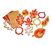 Springboard Stained Glass Silhouette Display Leaves (Autumn) (Pack of 30)