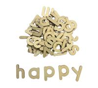 Springboard Wooden Lowercase Letters (55 Pack), A-Z Craft Wood Letters for Kids Spelling, EYFS Literacy Games & Decorations