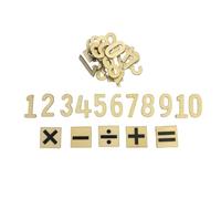 Springboard Wooden Numbers 0-9 (30 Pack), Craft Wood Numbers for Kids Maths Games, EYFS Counting & Classroom Displays