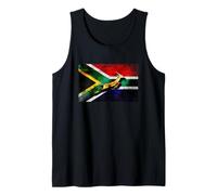Springbok Bokke South African Flag Vintage Rugby Tank Top