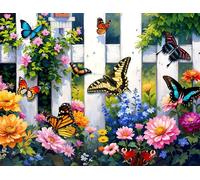 Springbok Butterfly Haven 1000 Piece Jigsaw Puzzle for Adults - Explore a Butterfly Lovers Dream