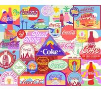 Springbok Coca-Cola Outdoor Escape 1000 Piece Puzzle for Adults - Colorful Coca Cola Collage
