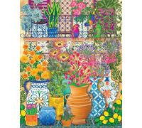 Springbok Mediterranean Garden Retreat 1000 Piece Jigsaw Puzzle for Adults- Escape Into a Mediterranean Retreat