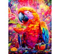 Springbok Paradise Parrot 1000 Piece Jigsaw Puzzle for Adults Features a Colorful Parrot Sipping a Margarita in a Jungle Paradise