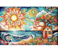 Springbok She Shed by The Sea 1000 Piece Jigsaw Puzzle for Adults - The Beach Awaits You in This Sea Side Escape