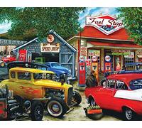 Springbok's 1000 Piece Jigsaw Puzzle Hot Rod Cafe - Made in USA