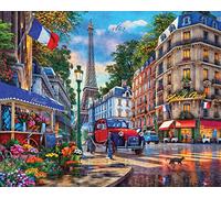 Springbok's 1000 Piece Jigsaw Puzzle Paris Street Life - Unique Cut Pieces