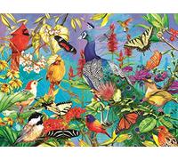 Springbok's 1000 Piece Jigsaw Puzzle Peacock Garden - Unique Cut Pieces