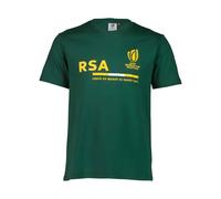 Springboks Men's Mens Rugby World Cup 2023 Supporter T-Shirt Bottle Green | Size: Small Springboks Green S