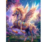 Springbok's Pegasus 1000 Piece Jigsaw Puzzle for Adults Features a Mythical Pegasus Image and Unique Cut Pieces by Artist Claudia McKinney - Made in USA