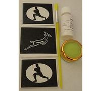 Springbox South African Rugby glitter tattoo set incl. 30 stencils + glitter + glue World Cup Internationals